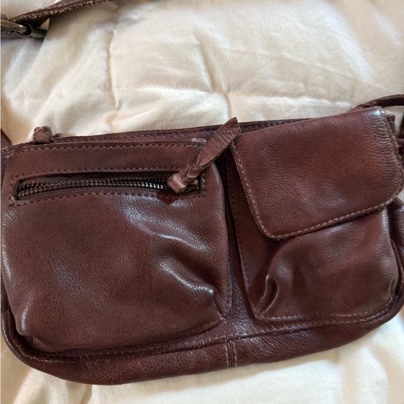 Free People Brown Leather Crossbody Bag - Picture 3 of 4